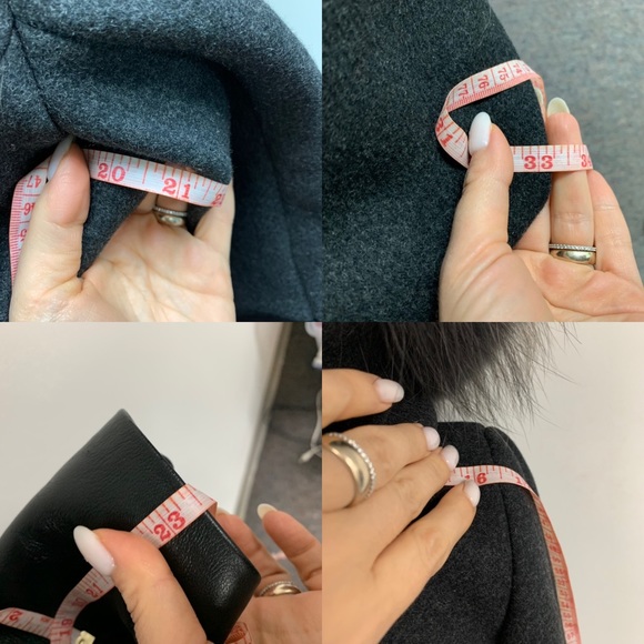 Zapa Paris wool Coat with fur trimmed hood Sz 40 8 - Picture 11 of 13